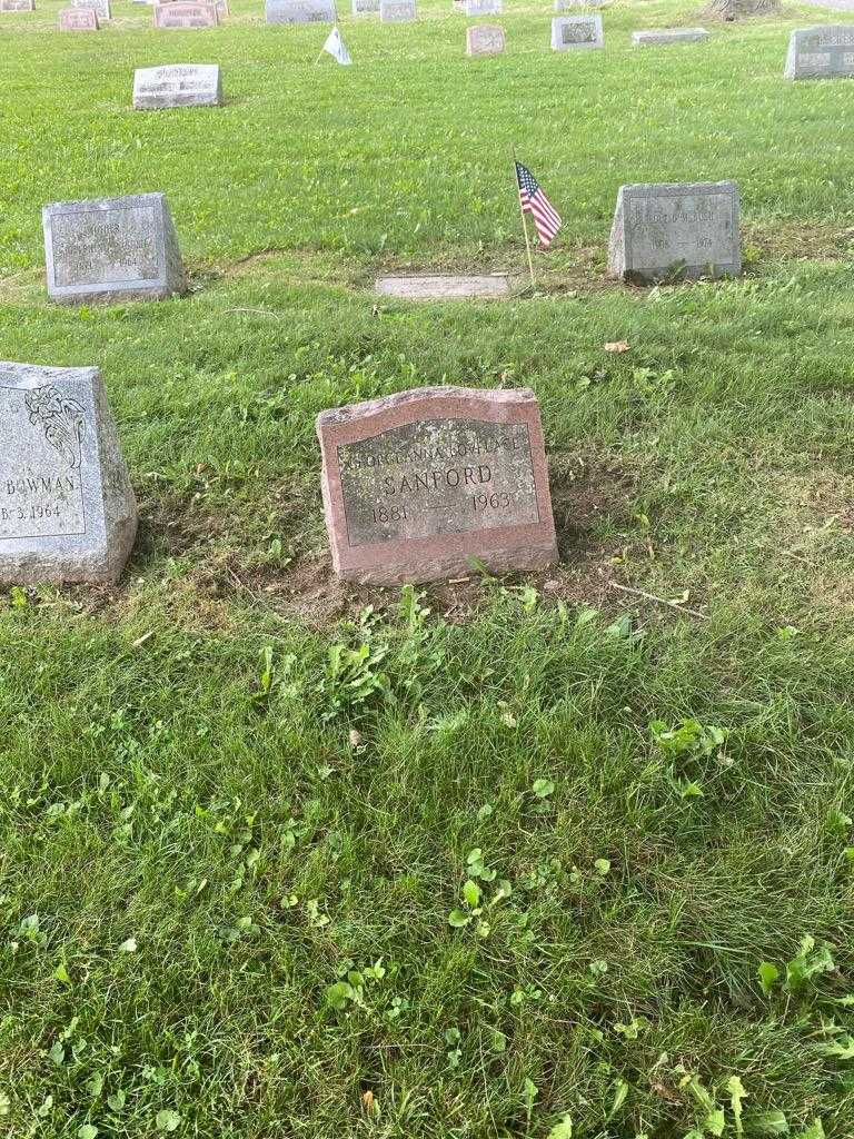 Georgeanna Lovelace Sanford's grave. Photo 2