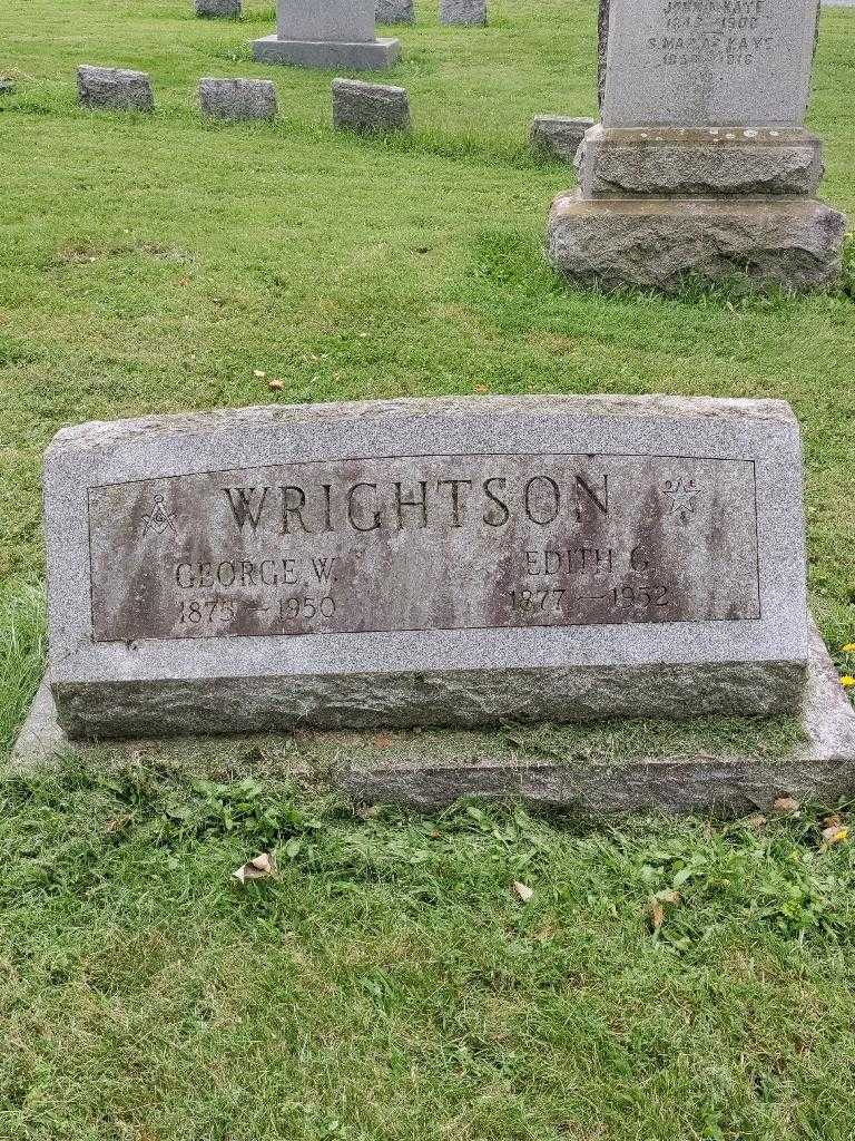 George W. Wrightson's grave. Photo 2