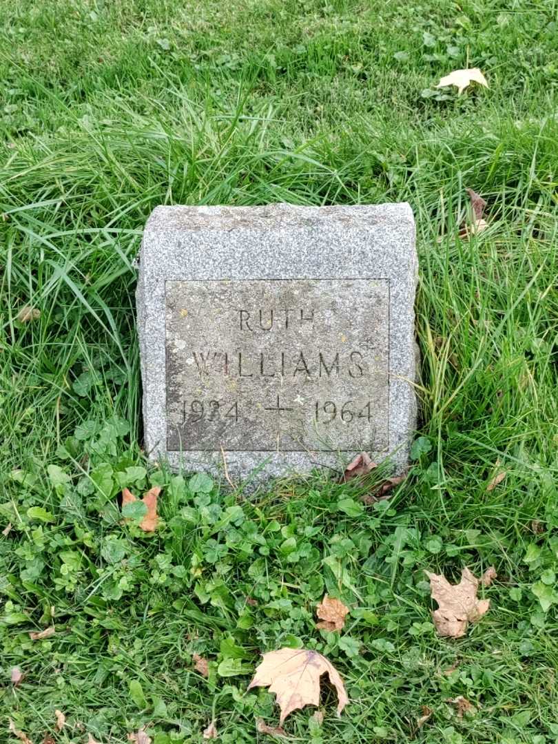 Ruth E. Williams's grave. Photo 2