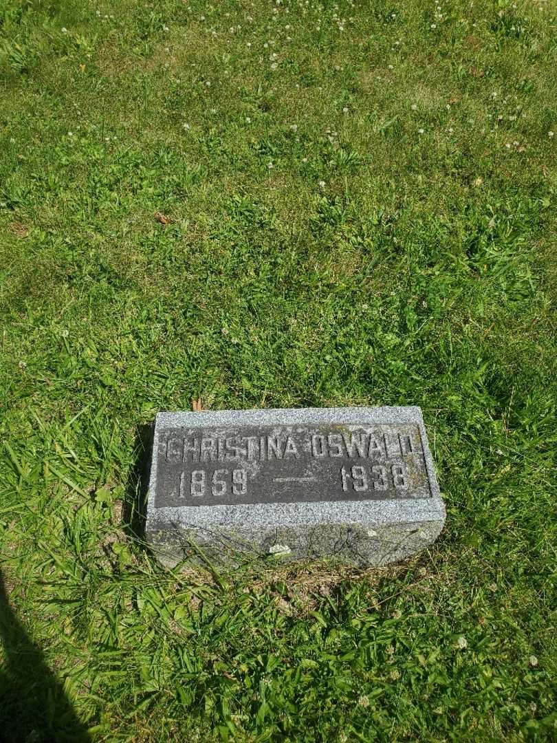Christina Oswald's grave. Photo 2