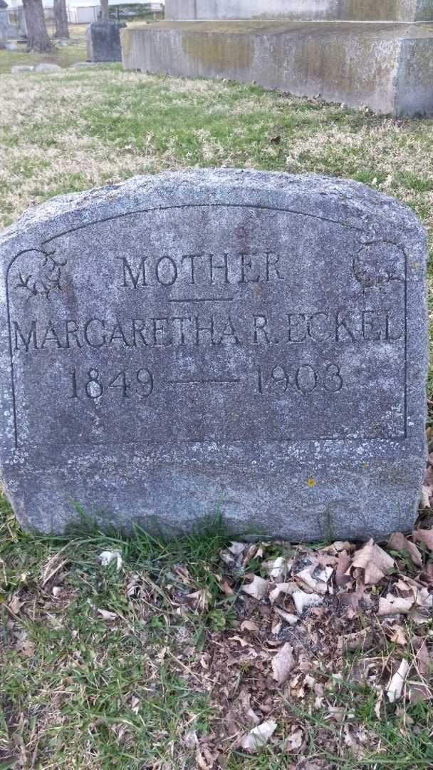 Margaretha R. Eckel's grave. Photo 17