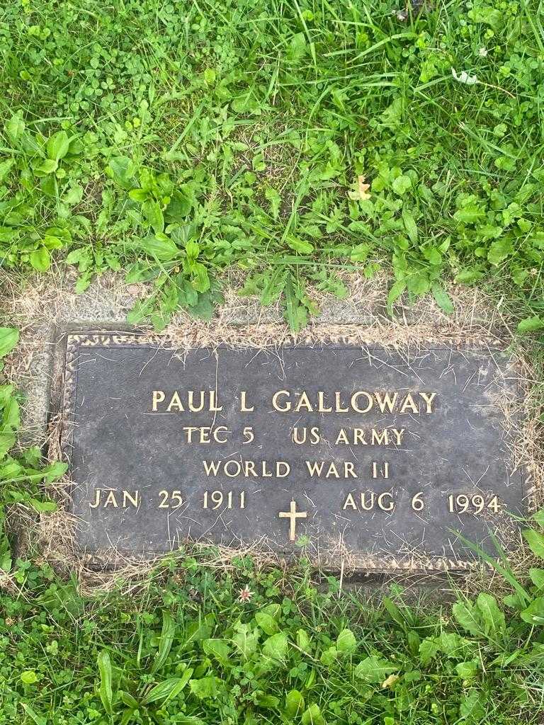 Paul L. Galloway's grave. Photo 3