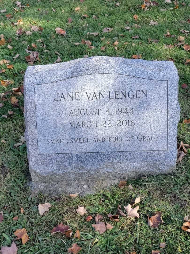 Jane Van Lengen's grave. Photo 4