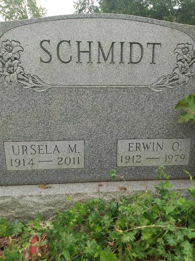 Erwin O. Schmidt's grave. Photo 2