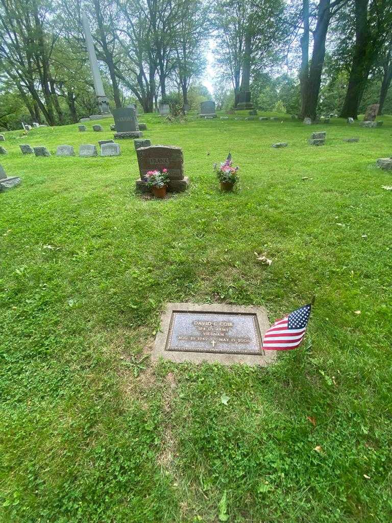 David C. Coir's grave. Photo 2