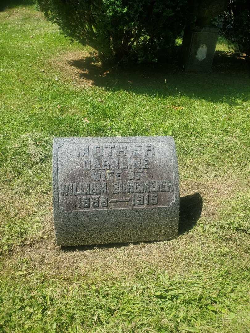Caroline Burgmeier's grave. Photo 2