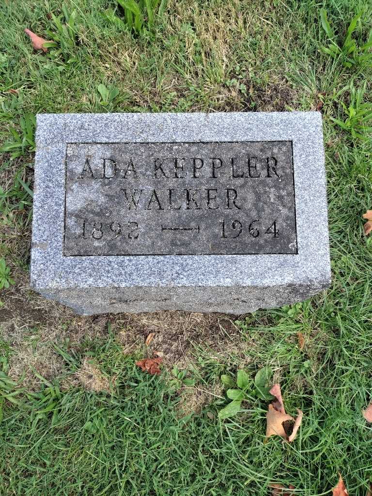 Ada Keppler Walker's grave. Photo 4