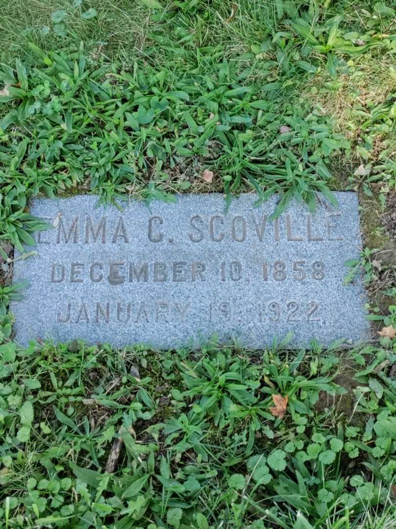 Emma C. Scoville's grave. Photo 3