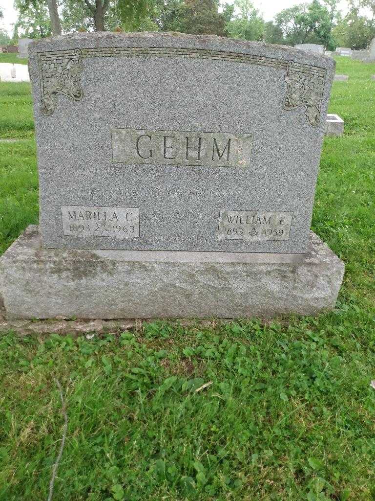 Marilla C. Gehm's grave. Photo 2