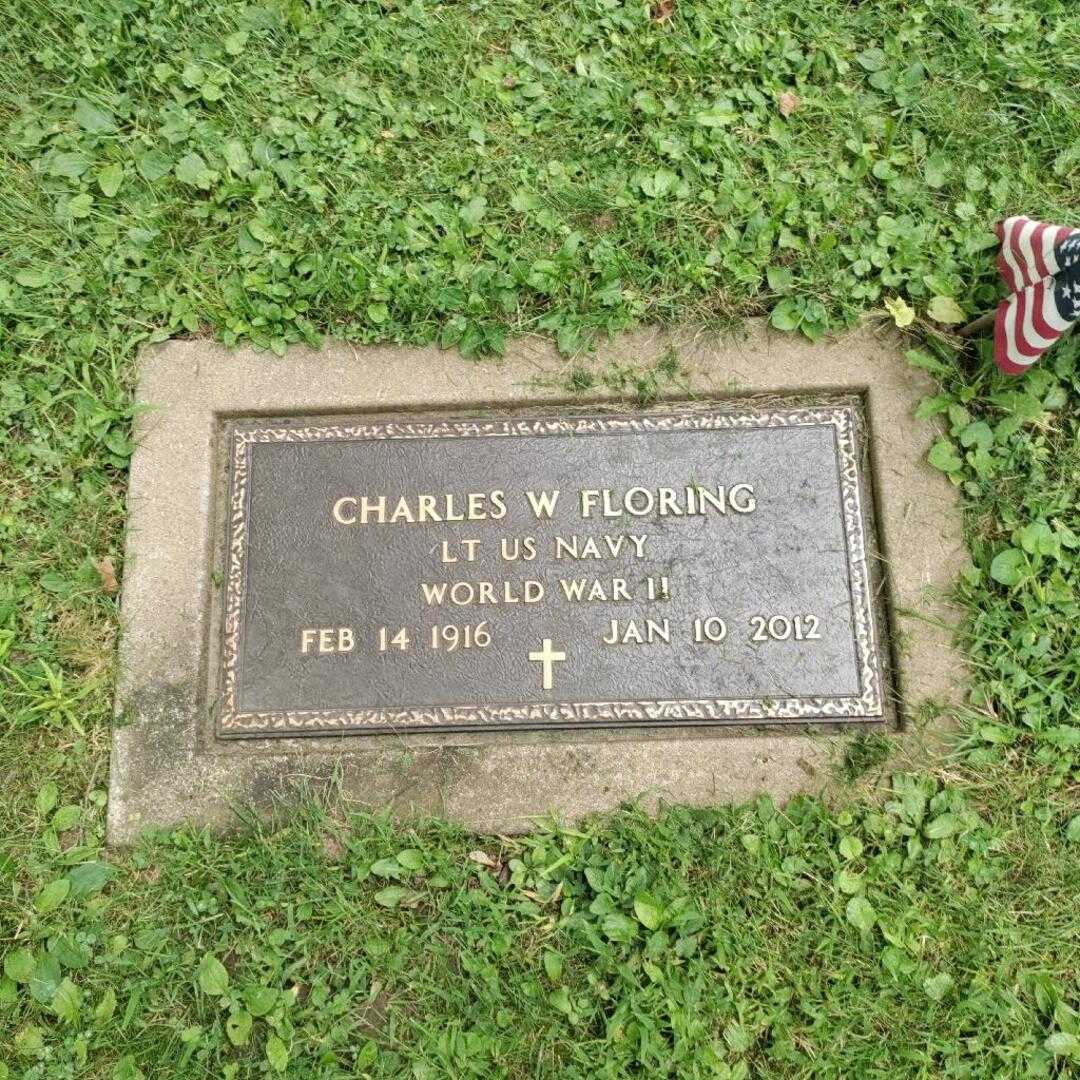 Charles W. Floring's grave. Photo 4