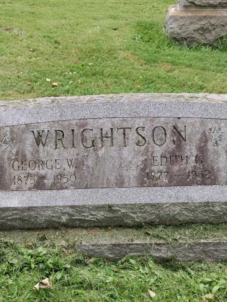 George W. Wrightson's grave. Photo 3