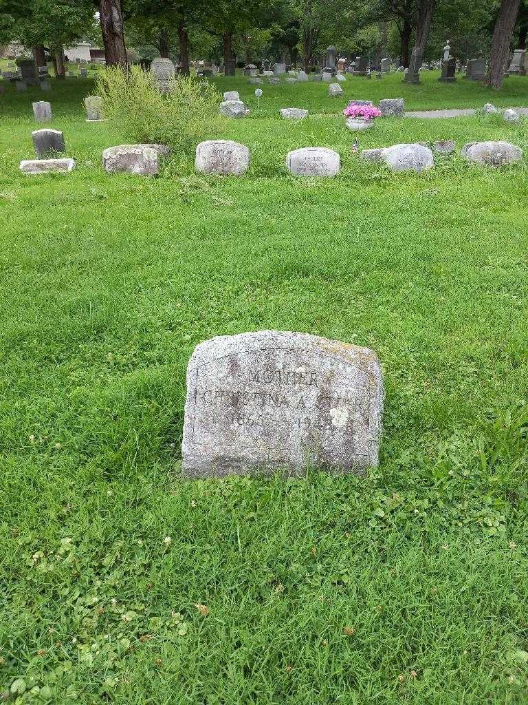 Christina A. Stier's grave. Photo 1