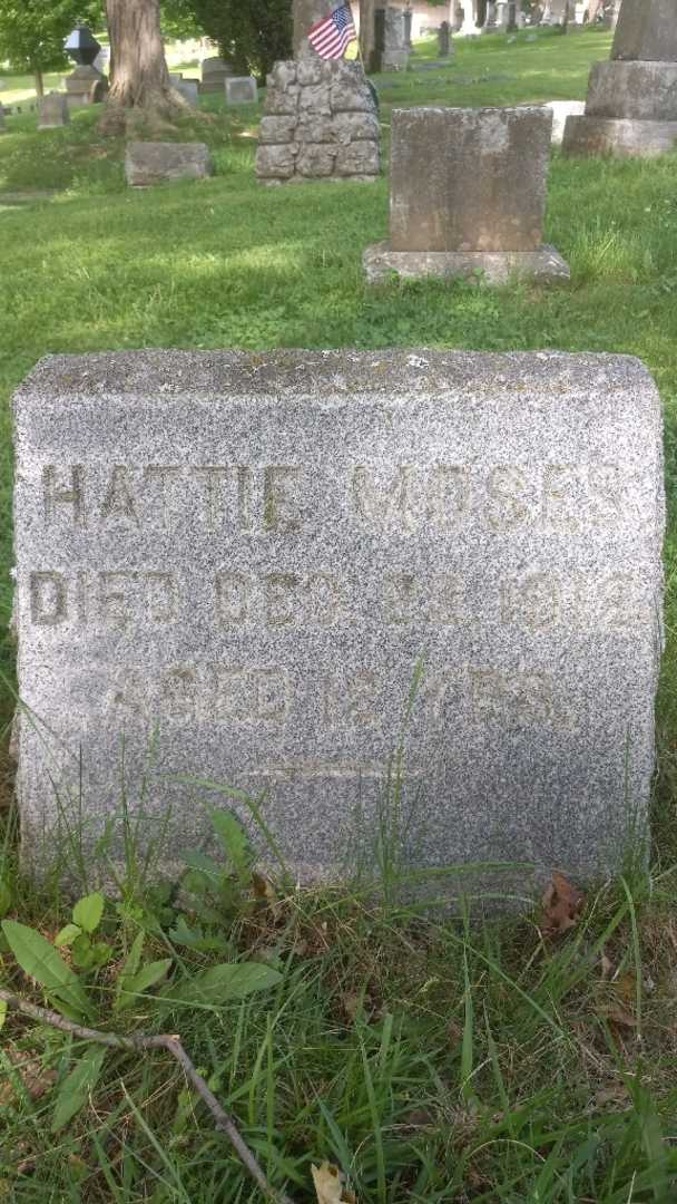 Hattie E. Moses's grave. Photo 4