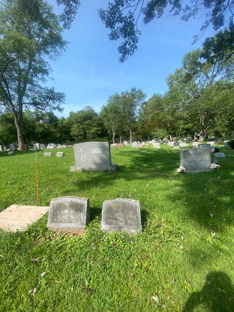 Walter N. Pope's grave. Photo 1