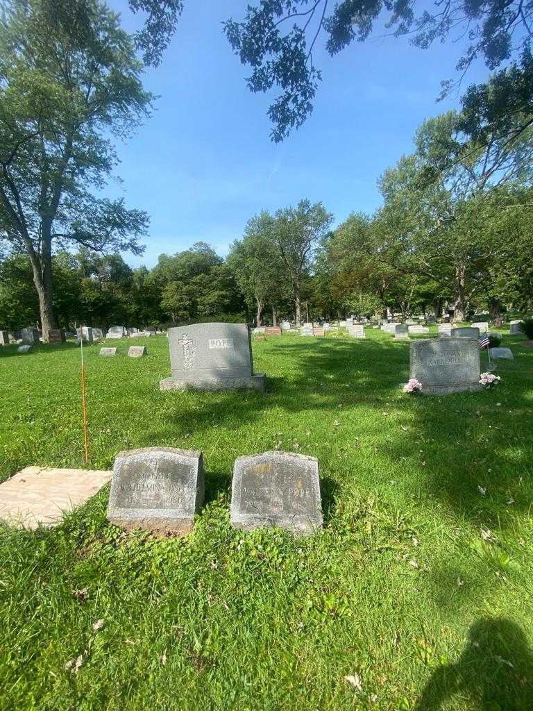 Walter N. Pope's grave. Photo 1