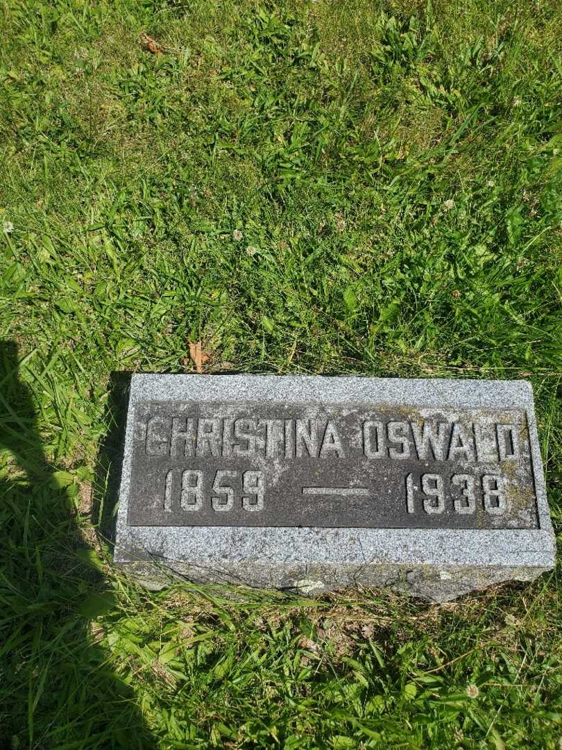 Christina Oswald's grave. Photo 3