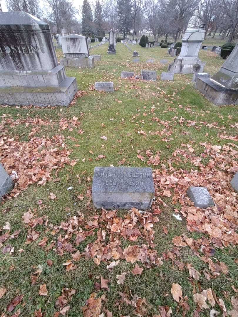 Julia G. Jacobson's grave. Photo 1
