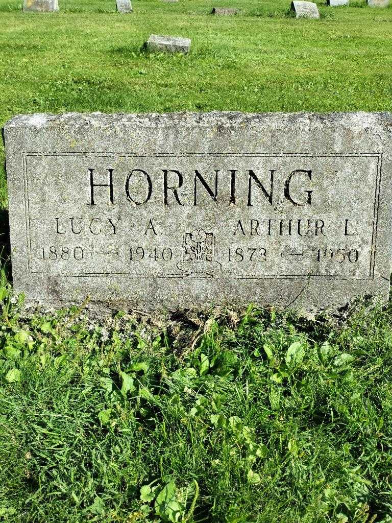Lucy A. Horning's grave. Photo 3
