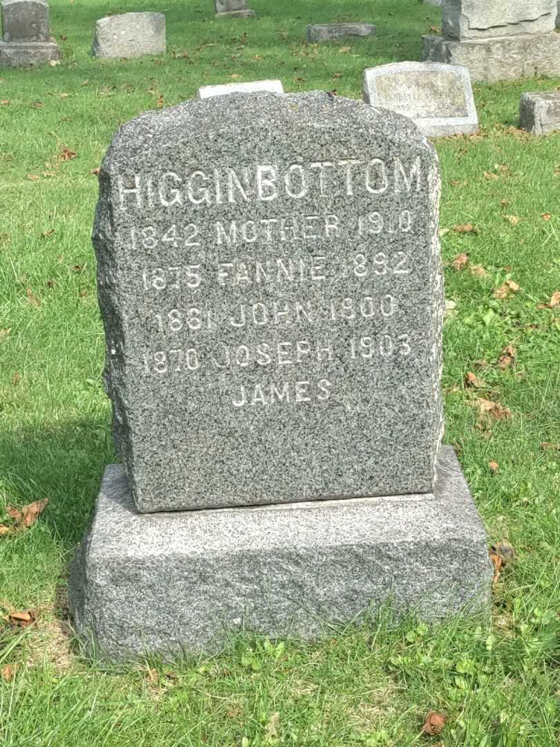 Joseph Higginbottom's grave. Photo 3