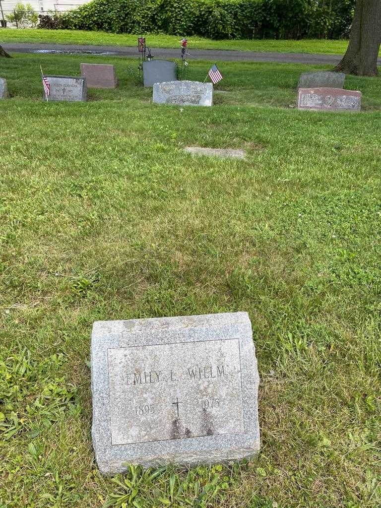 Emily L. Willm's grave. Photo 2