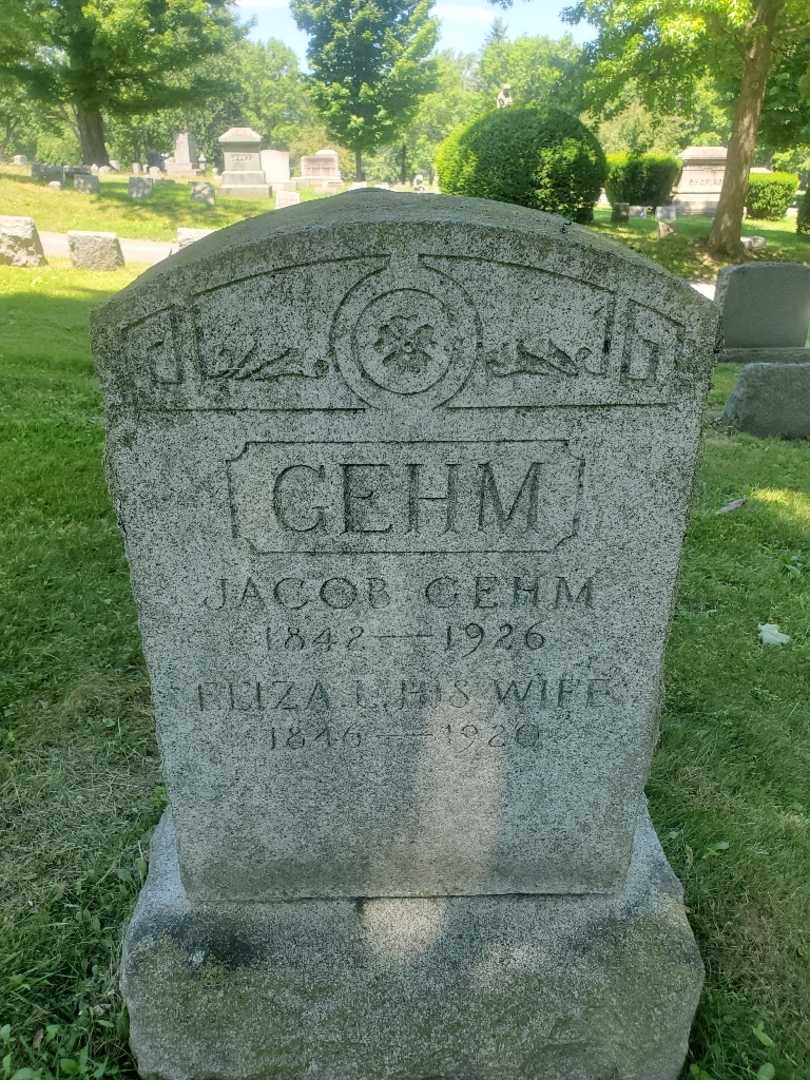 Eliza L. Gehm's grave. Photo 3