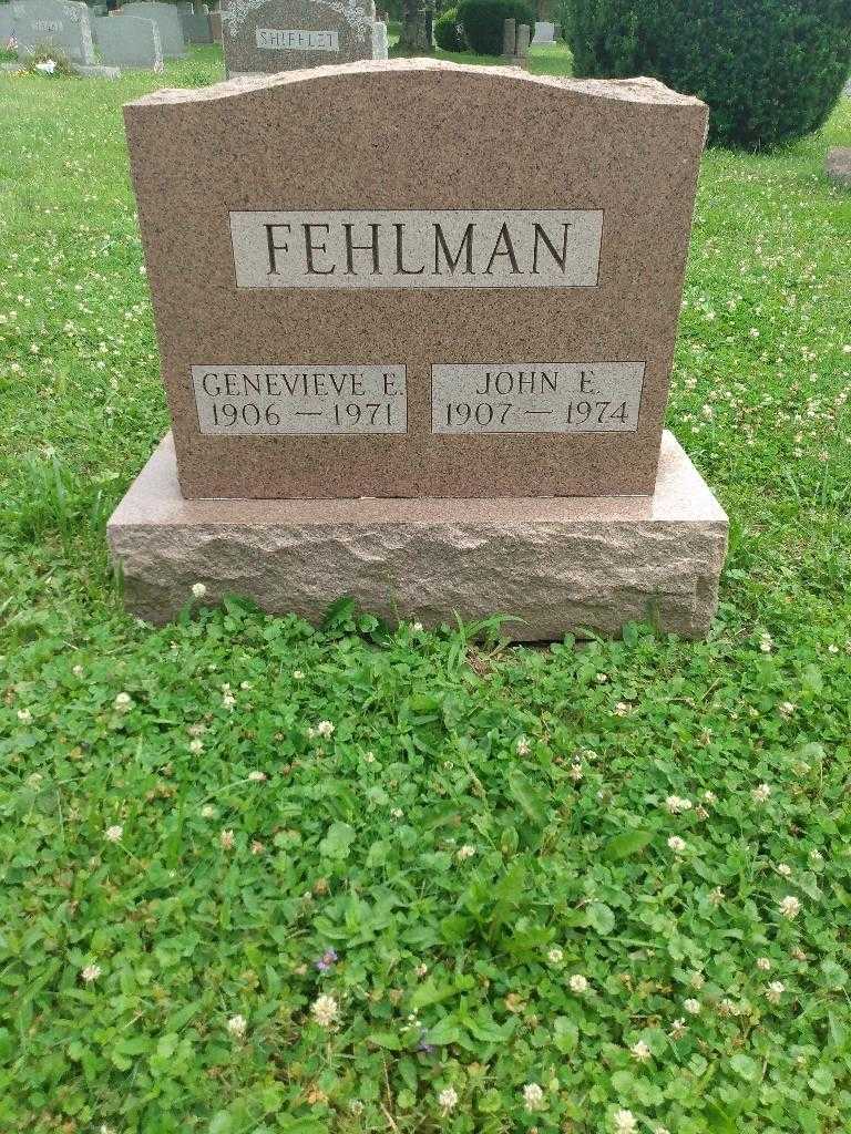 Genevieve E. Fehlman's grave. Photo 1
