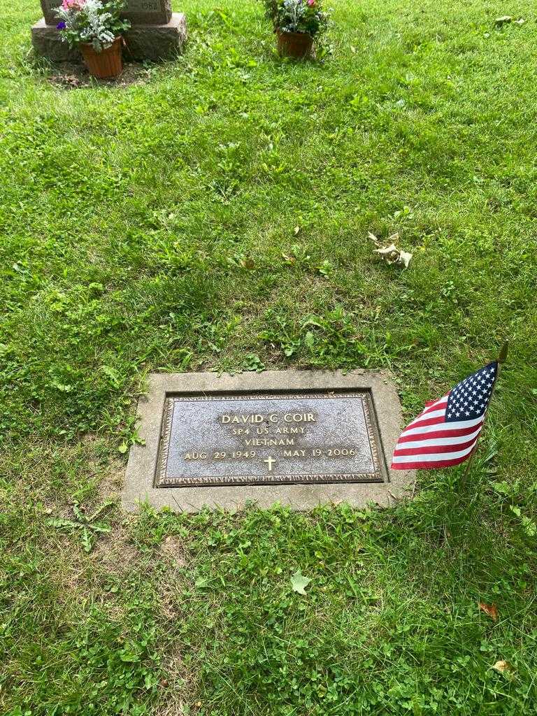 David C. Coir's grave. Photo 3
