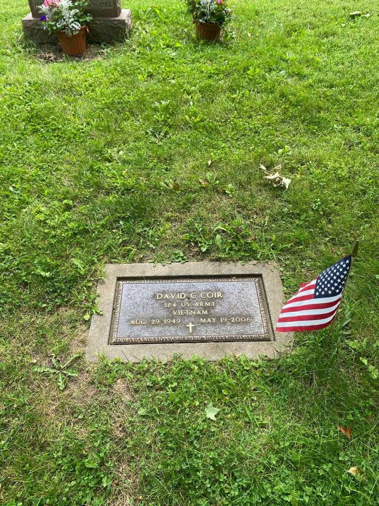 David C. Coir's grave. Photo 2