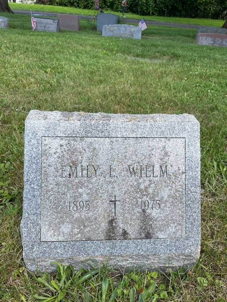 Emily L. Willm's grave. Photo 3