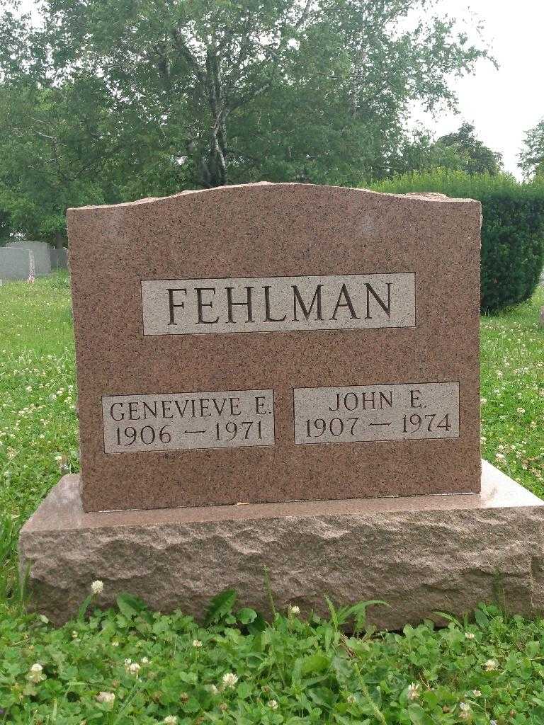 Genevieve E. Fehlman's grave. Photo 2