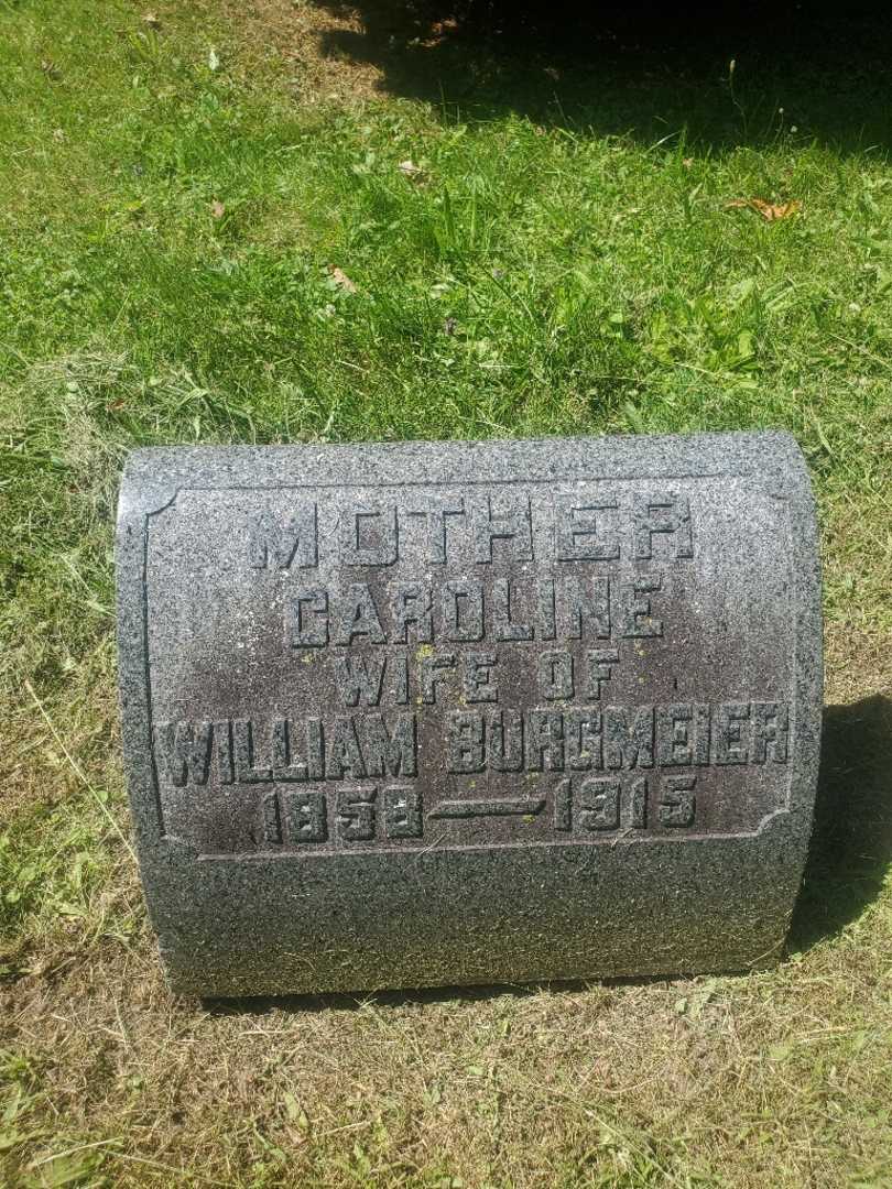Caroline Burgmeier's grave. Photo 3