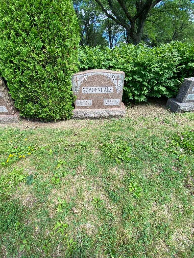 Arthur Schoenhals's grave. Photo 1