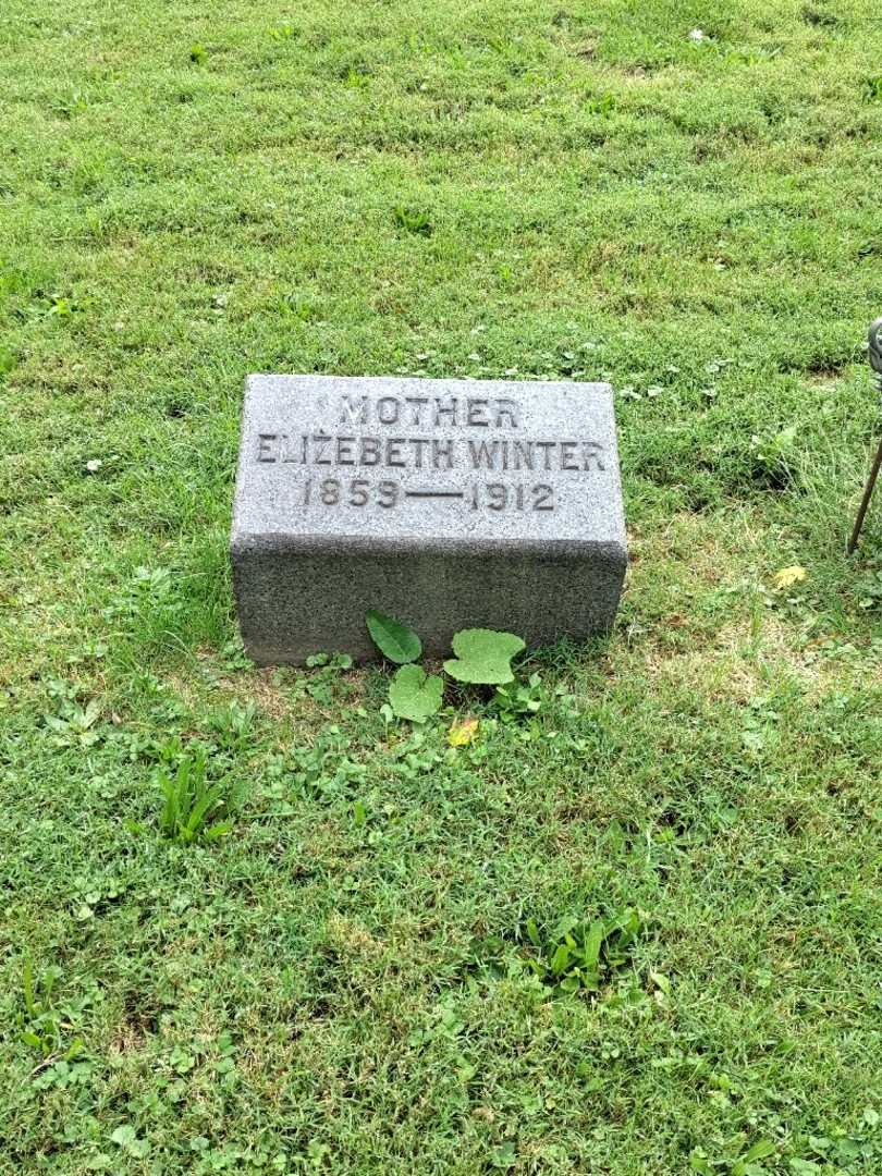 Elizebeth Winter's grave. Photo 3