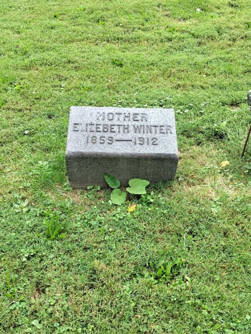 Elizebeth Winter's grave. Photo 2