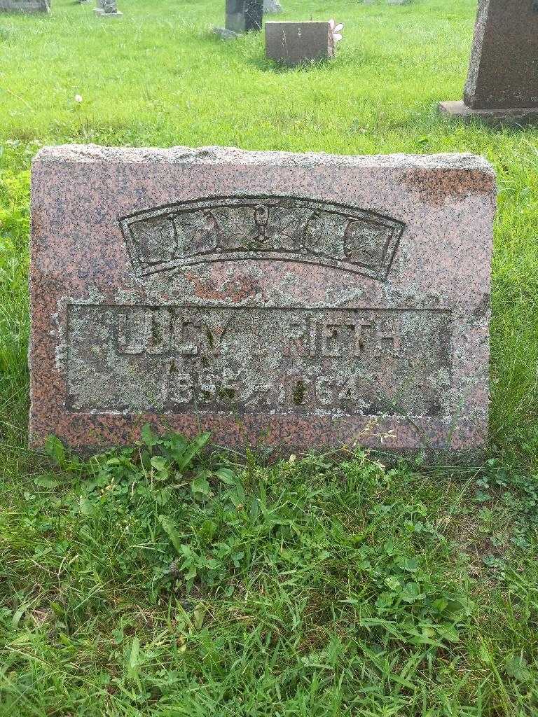 Lucy Ina Rieth's grave. Photo 3