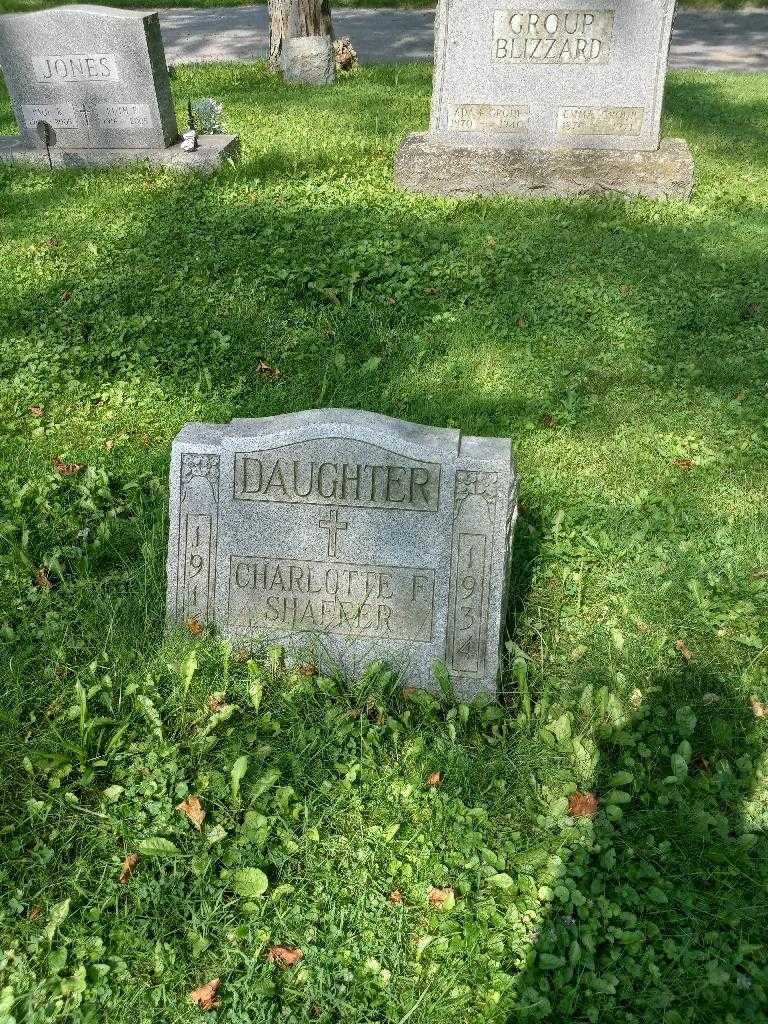 Charlotte F. Shaffer's grave. Photo 2