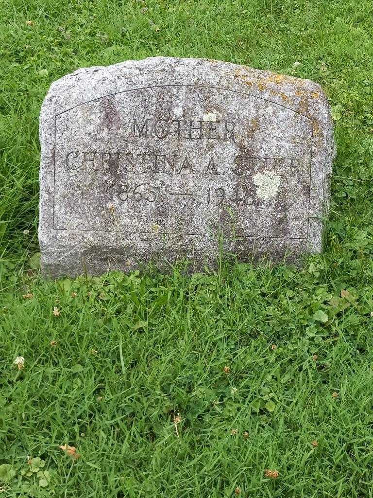 Christina A. Stier's grave. Photo 2