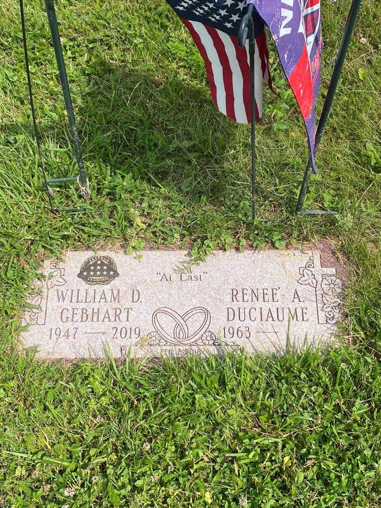 William D. Gebhart's grave. Photo 3