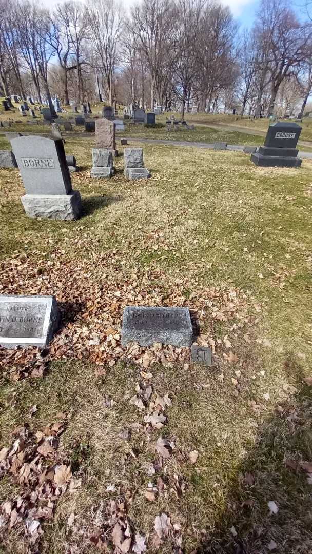 Edwin D. Borne Junior's grave. Photo 2