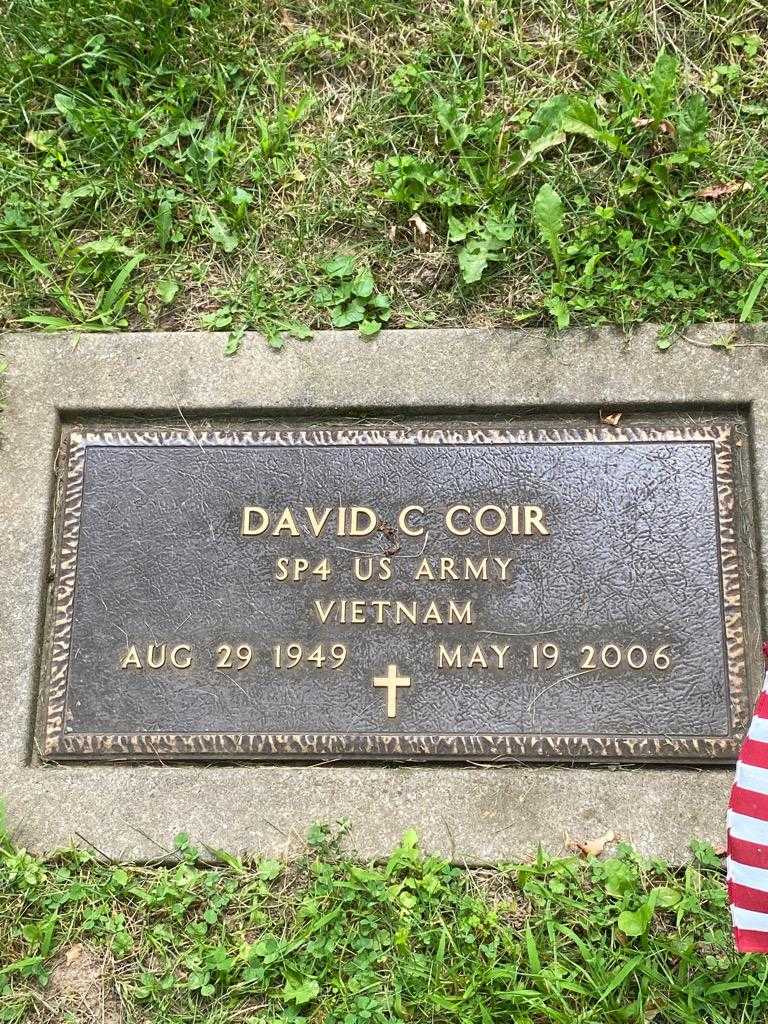 David C. Coir's grave. Photo 4