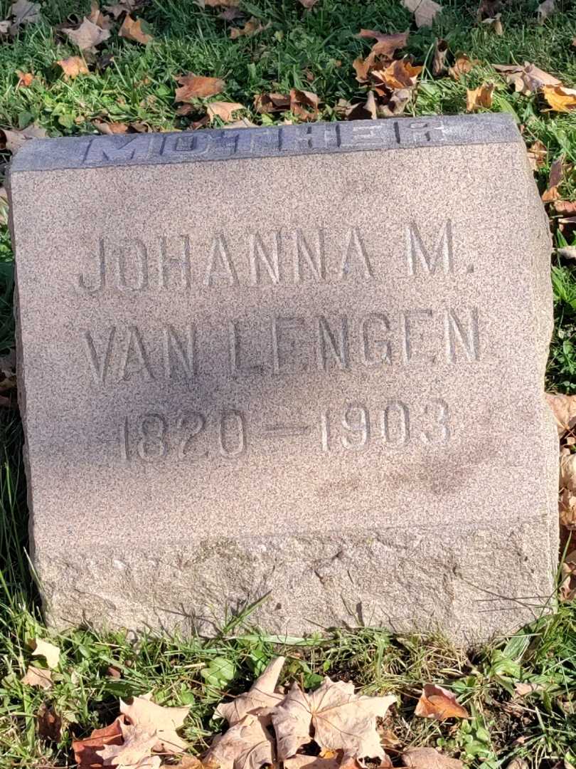 Johanna M. Van Lengen's grave. Photo 4