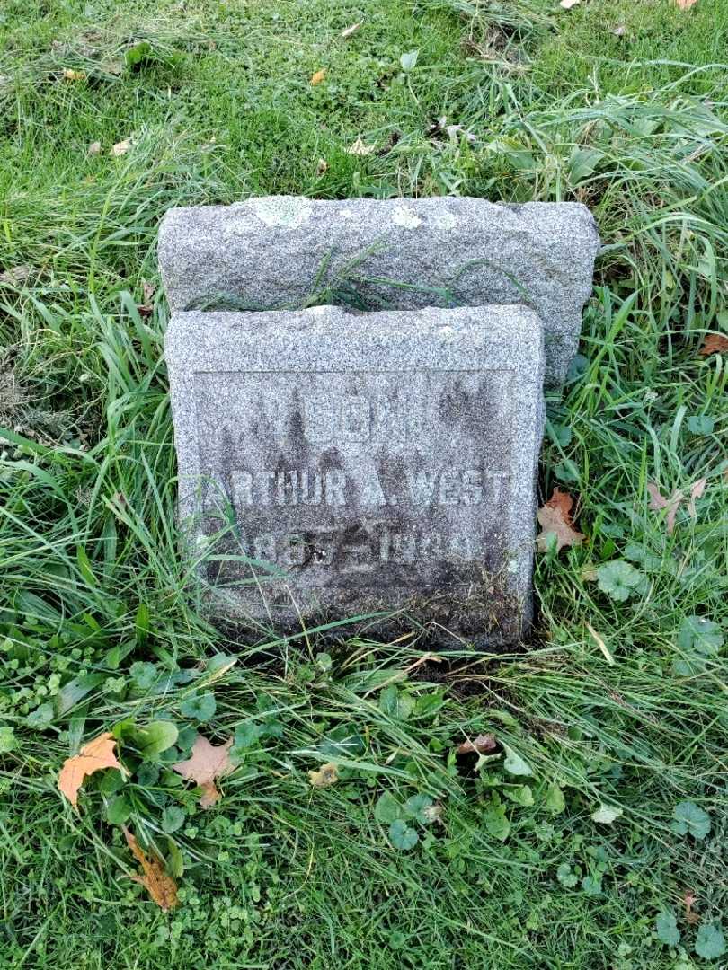 Arthur A. West's grave. Photo 2