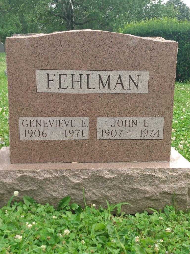 Genevieve E. Fehlman's grave. Photo 3
