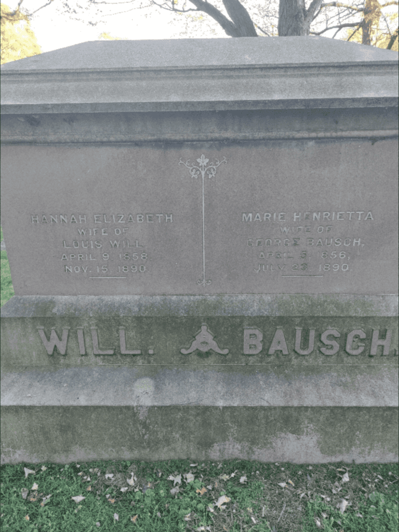 George Bausch's grave. Photo 4