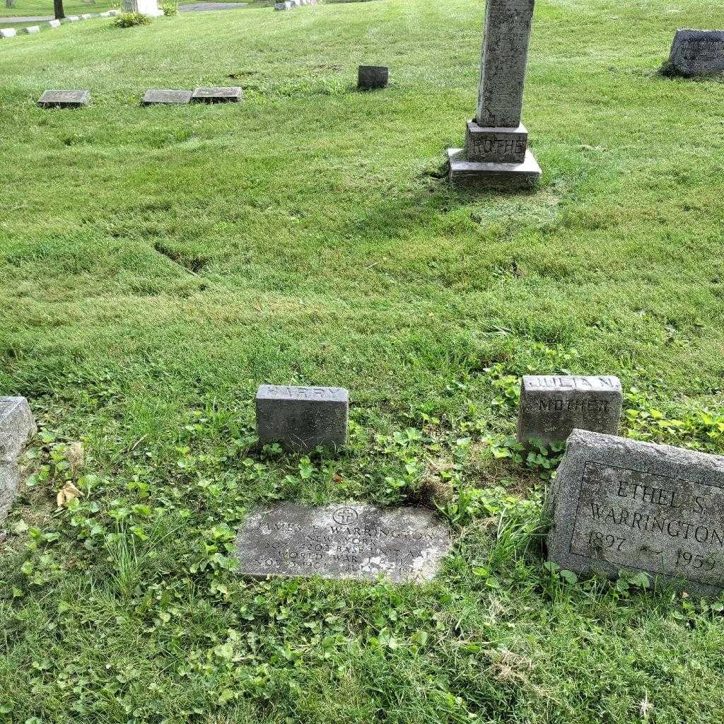 James F. Warrington's grave. Photo 3