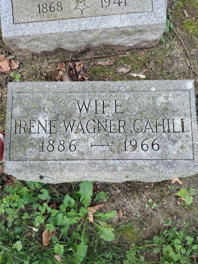 Irene Wagner Cahill's grave. Photo 3