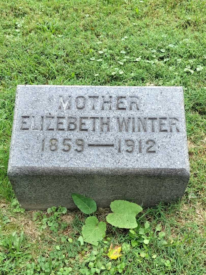 Elizebeth Winter's grave. Photo 3