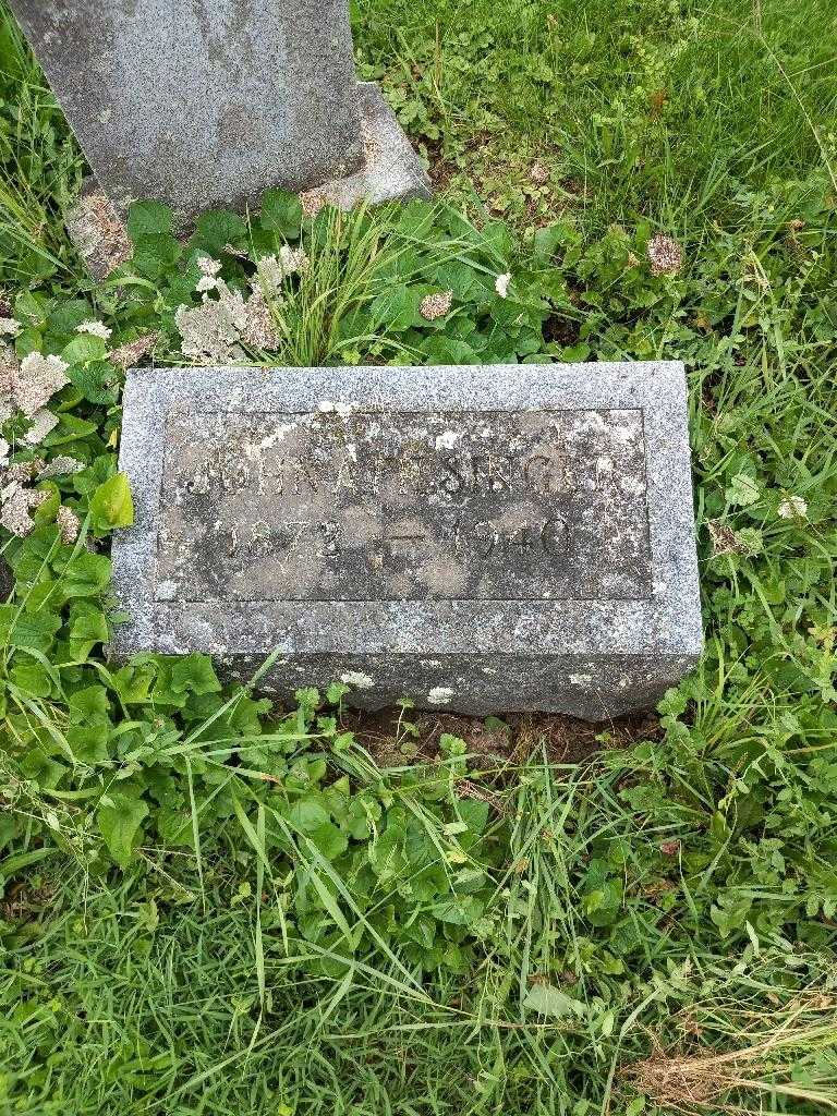 John A. Filsinger's grave. Photo 1