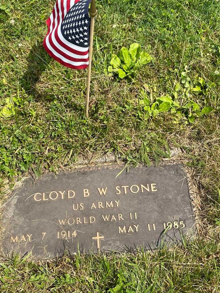 Cloyd B. W. Stone's grave. Photo 3