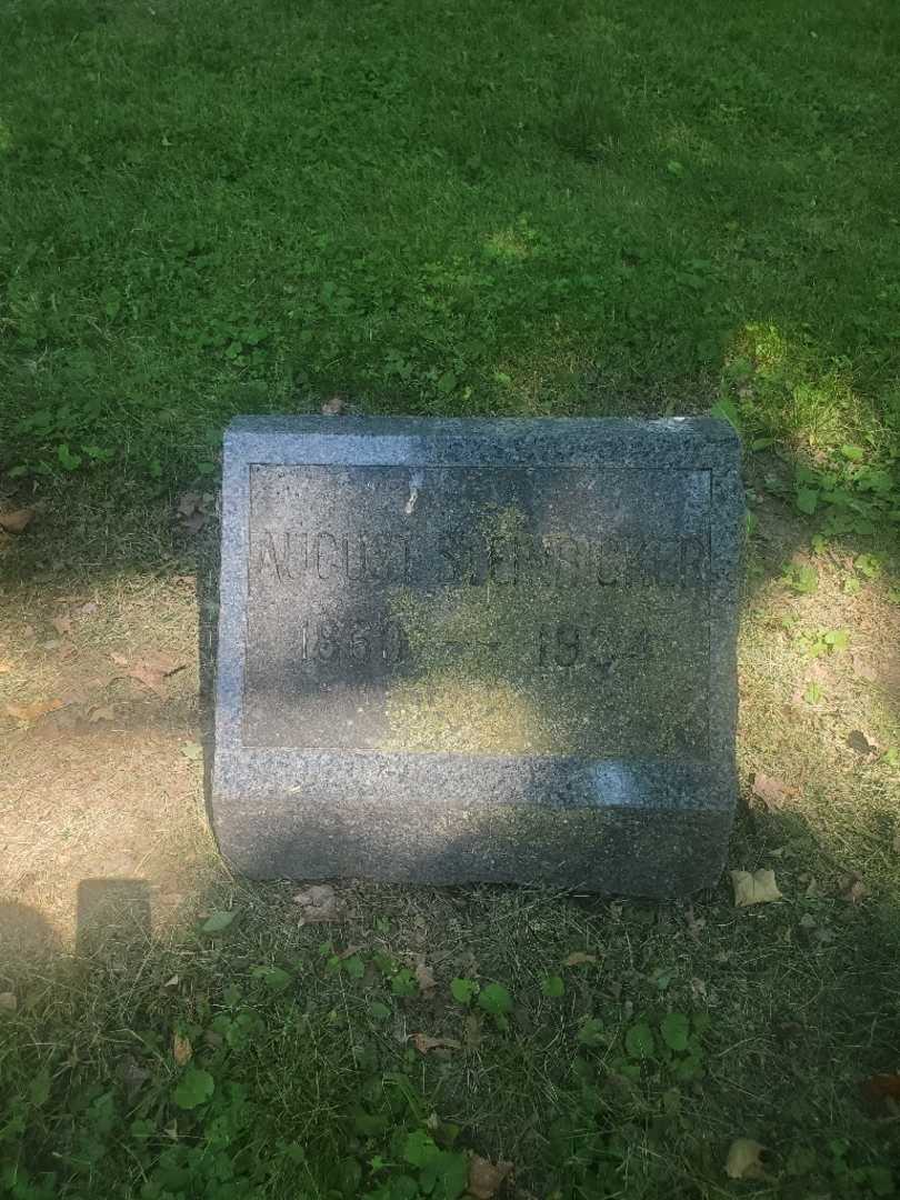 August Steinbicker's grave. Photo 2